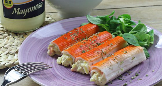 Canelones fríos de ensaladilla