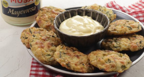 Pastelitos de patata y calabacín