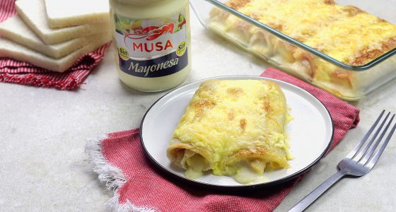 Canelones mixtos de pan de molde