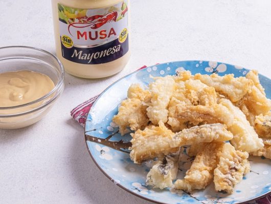 receta tempura casera de bacalao con mayonesa