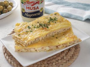 recetas-musa-lasaña-pollo-mayonesa