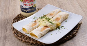 flautas de jamón y queso