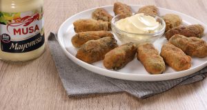 croquetas de espinacas y nueces