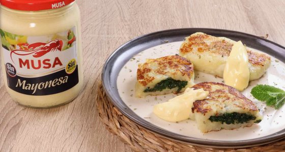Pastelitos de patata y espinacas