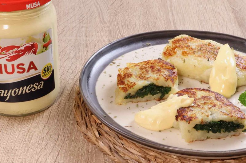 Pastelitos de patatas y espinacas