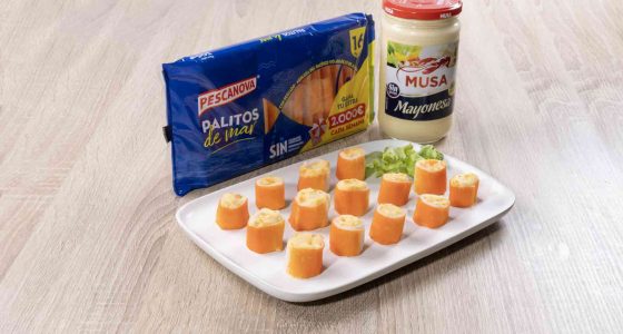 Rollitos de mar con ensaladilla