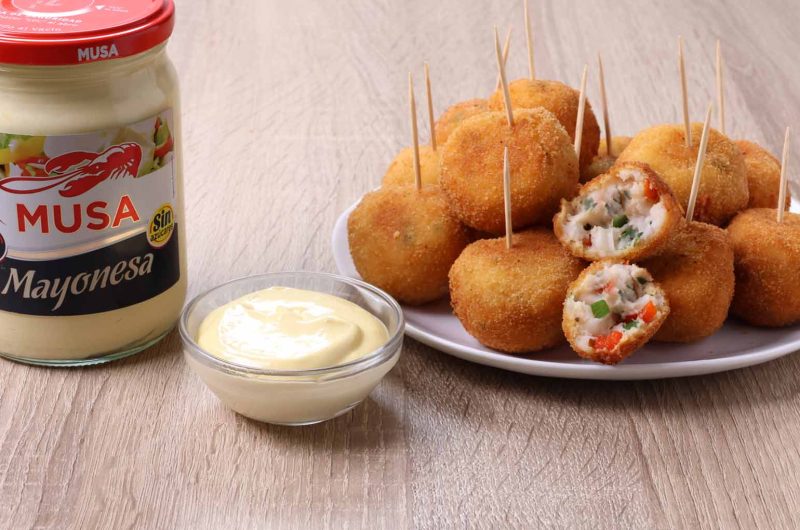 Albóndigas de merluza y gambas
