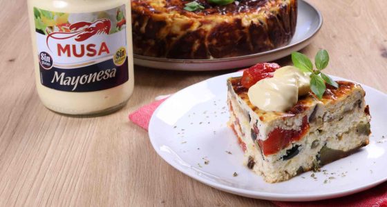 Pastel de verdura y queso