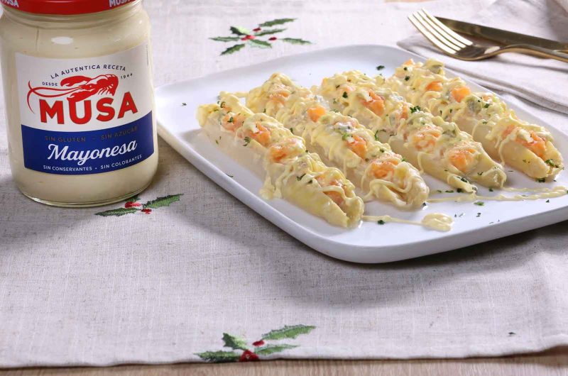  Espárragos Rellenos de Salmón