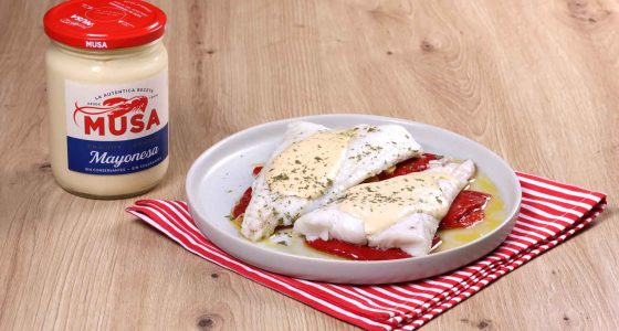  Merluza con Mayonesa de atún