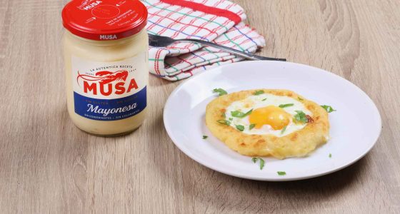  Nidos de patata y huevo con Mayonesa
