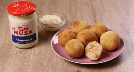 Bolas de Patata y Pollo con Mayonesa Musa