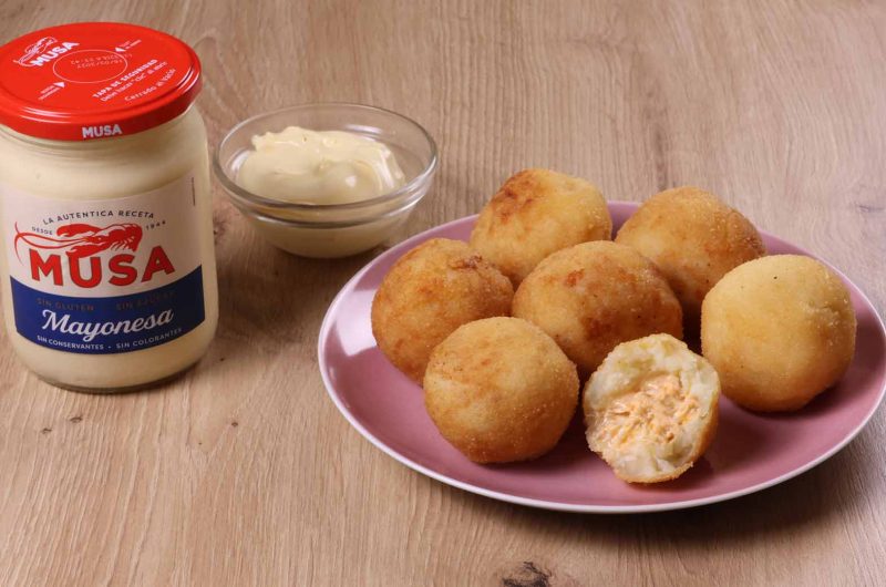 Bolas de Patata y Pollo con Mayonesa Musa