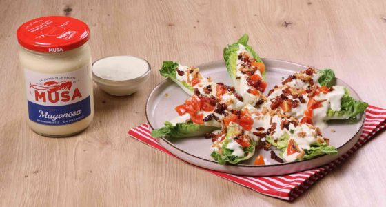 Ensalada de cogollos con Mayonesa Musa