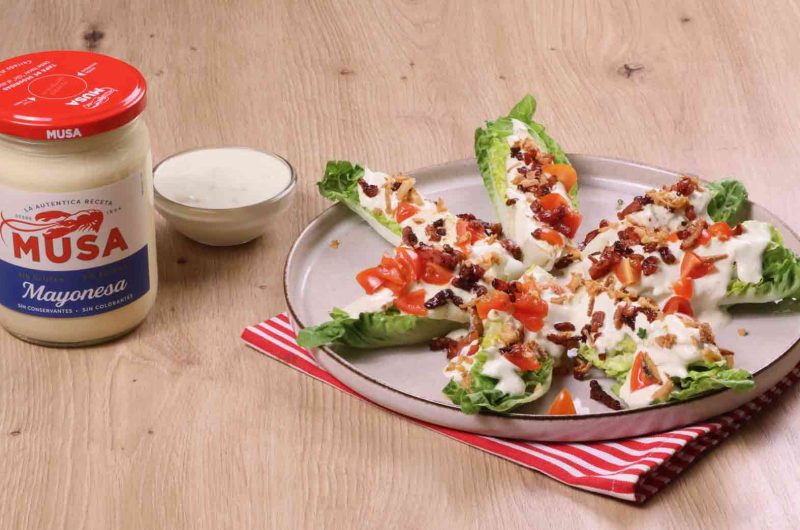 Ensalada de cogollos con Mayonesa Musa