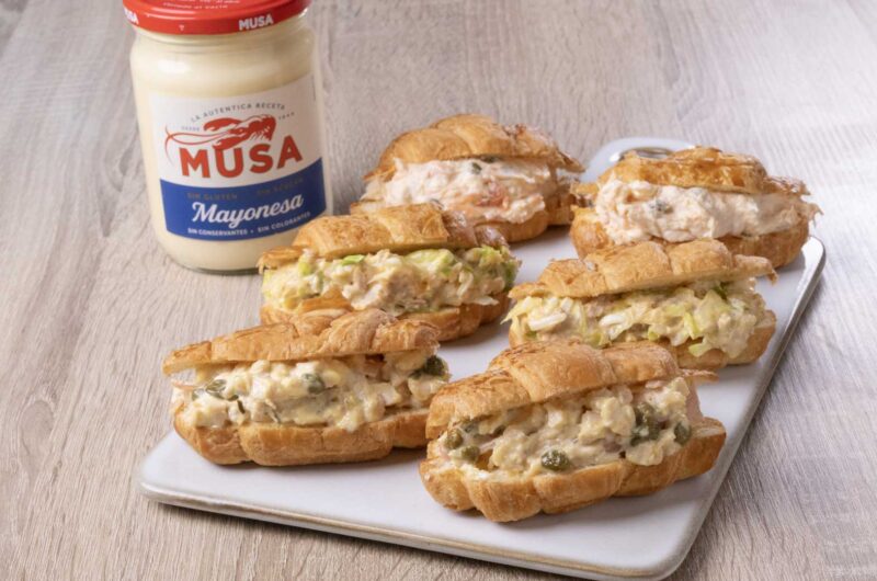 Mini croissants rellenos