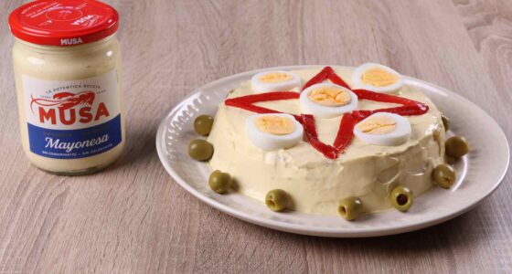 Pastel de arroz y bonito