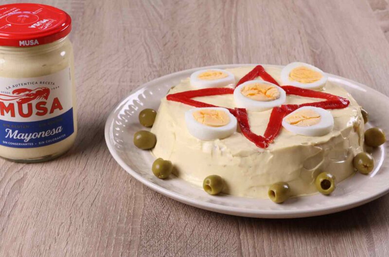 Pastel de arroz y bonito