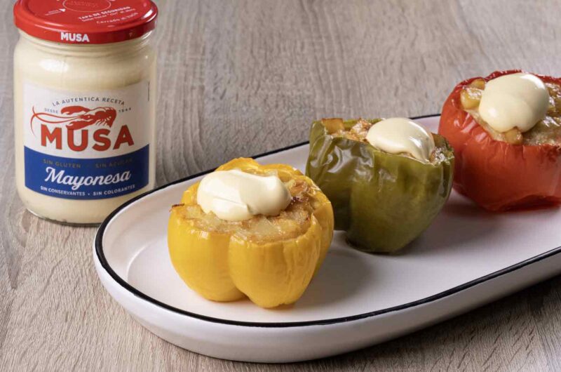 Pimientos rellenos de tortilla de patatas